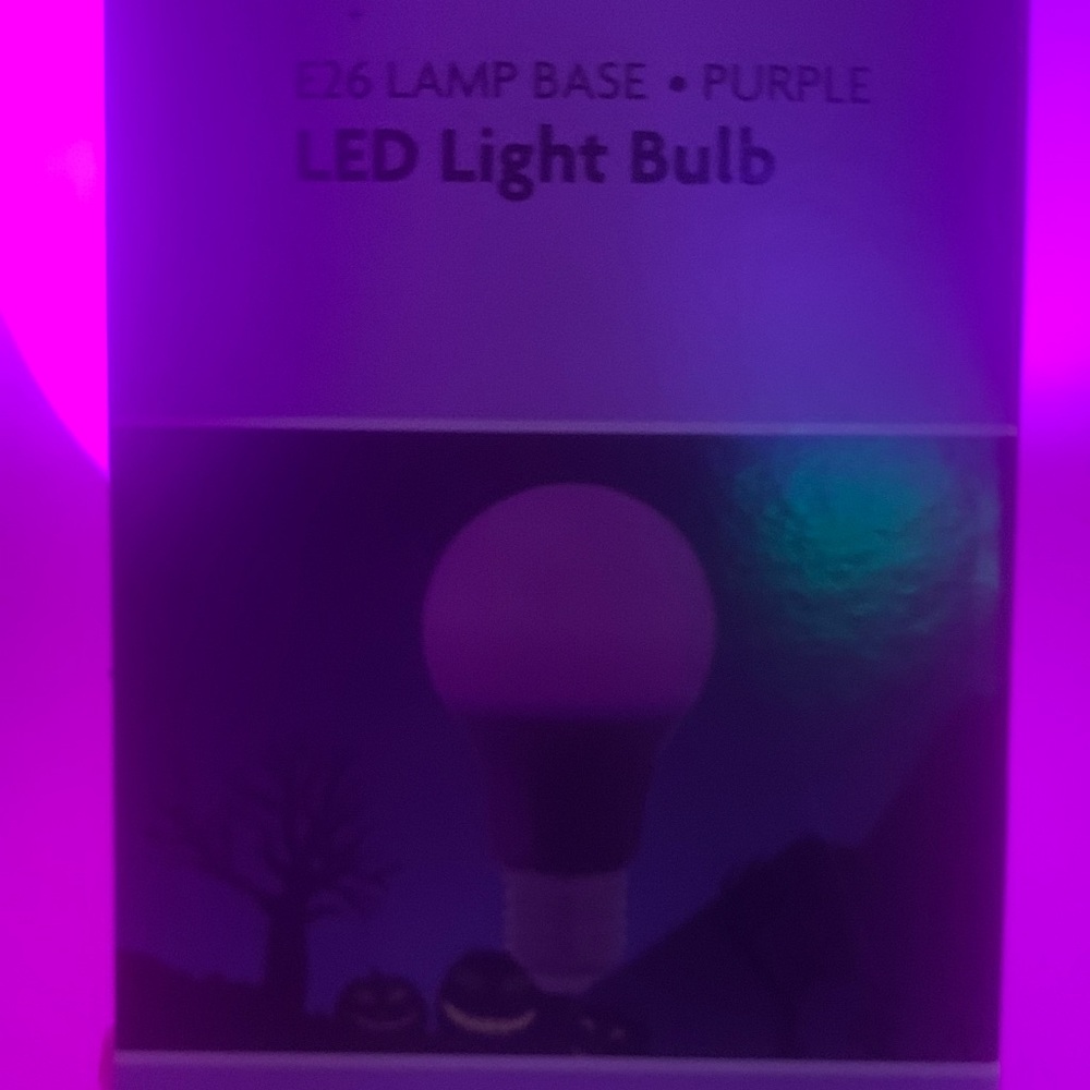 Purple LED Light Bulb - Picture 2 of 3
